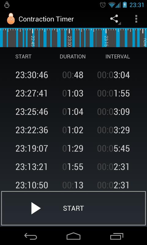    Contraction Timer- screenshot  