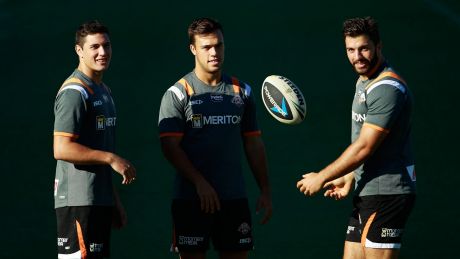 Young guns: Re-signing Wests Tigers stars Mitchell Moses, Luke Brooks and  James Tedesco will be top of  Kelly Egan's ...