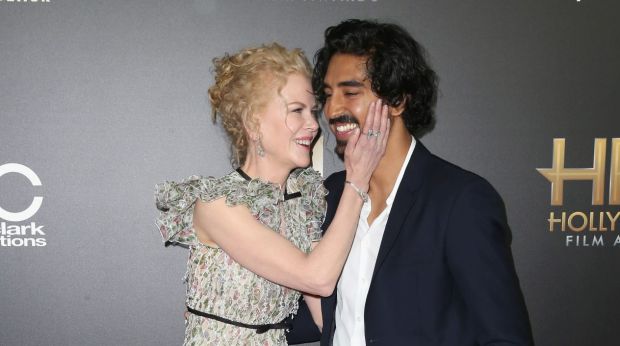 Nicole Kidman and Dev Patel at the 20th Annual Hollywood Film Awards in Beverly Hills, California, this month.