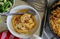 Traditional cream-free carbonara.