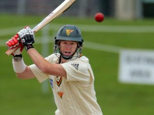 Pura Cup, Day One, Tasmanian Tigers versus NSW Blues at Bellerive Oval, Tigers opener Dane Anderson