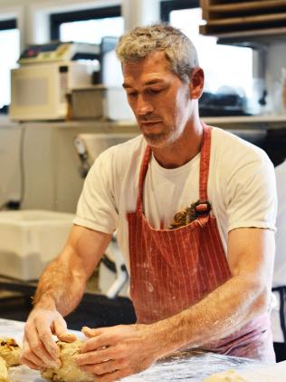 Cam McKenzie, baker at Cygnet Woodfired Bakehouse. Tasweekend Food Diary. Penny McLeod.