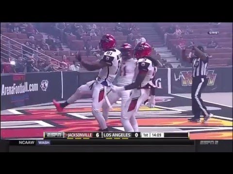 AFL 2016 Jacksonville Sharks vs Los Angeles Kiss Arena Football League 2016