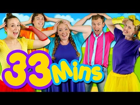 Head Shoulders Knees and Toes and MORE! Kids Nursery Rhymes Collection | 33 Minutes Compilation