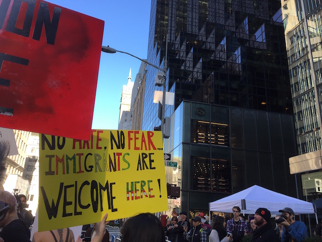 Three Afternoon Anti-Trump Protests Converge On Trump Tower