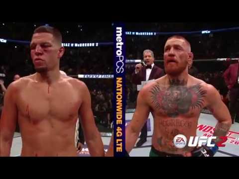 UFC 202: Conor McGregor and Nate Diaz Octagon Interviews