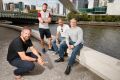 Robert Corbett, Chad Lynch, Dermot Hynes and Matt Mckiernan helped rescue a man from the Yarra.