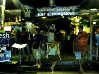 Sama Sama Reggae Bar on the party island of Gili Trawangan where Australians have been drinking products suspected to be dangerous