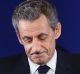 Former French President Nicolas Sarkozy delivers a speech after his defeat in the first round of the French 'Les ...