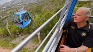 Amazing vista: Colin Matthews, of Dromana, who at age 13, in 1960, was the first person to ride the Arthurs Seat ...