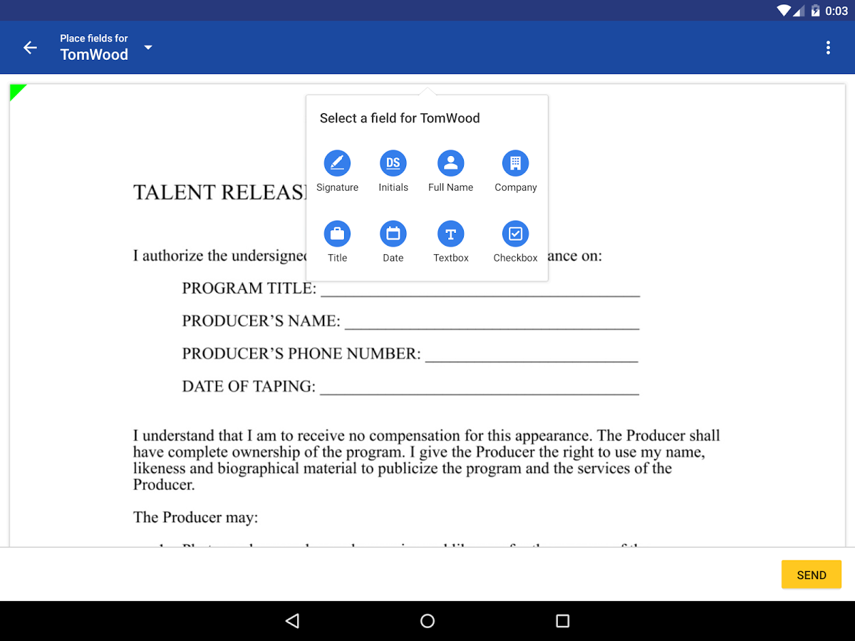    DocuSign - Upload & Sign Docs- screenshot  