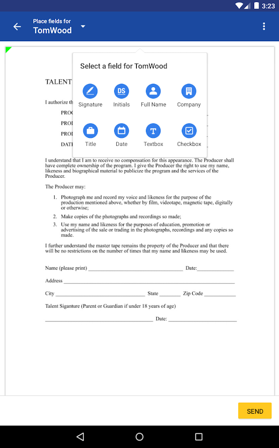    DocuSign - Upload & Sign Docs- screenshot  