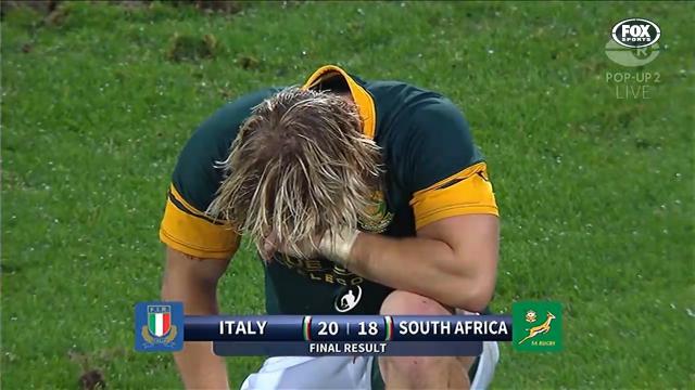 Italy upset South Africa