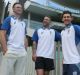 New dawn: Peter Handscomb, Matthew Wade and Nic Maddinson after receiving the news of their Test selection.