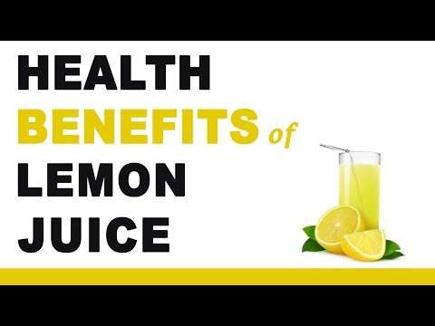 Lemon Juice Health Benefits