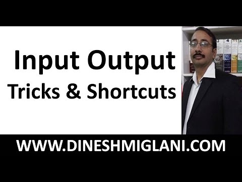 BEST TRICKS AND CONCEPT TO INPUT OUTPUT FOR IBPS AND SBI BANK PO EXAM