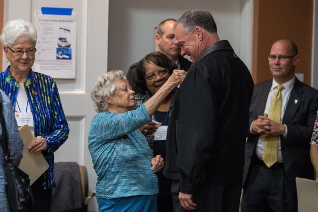 Tim Kaine Beaten To The Polls By 99-Year-Old Voter