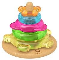 green sprouts by i play.   Stacking Teether Tower