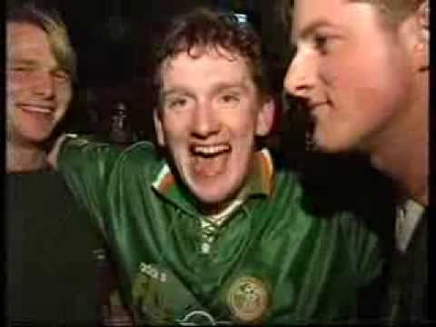 Ireland v Italy USA94 - RTE News Report fans celebrate. (1994)