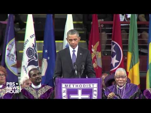 Watch President Obama deliver eulogy at Rev. Pinckney's funeral