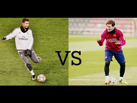 Lionel Messi vs Cristiano Ronaldo Freestyle & Training Skills