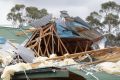 Storm damage at Forbes Creek following a  cyclone-like storm on Saturday night.  Damage at the home of Jan McKergow.  31 ...