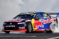 Victory burnout: Shane van Gisbergen after winning at Pukekohe Park.