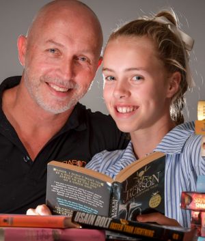 Rod Brooks and his daughter Madi, a year 7 student who was offered four school scholarships.