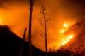 The Blue Cut fire burns in Upper Lytle Creek near Wrightwood, Calif., Friday, Aug. 19, 2016. Firefighters were on the ...