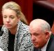 Senators Bridget McKenzie and John Williams in the Senate on Monday.