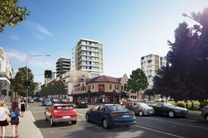 Parramatta Road renewal precincts, before and after shots. Photo shows Parramatta Road at Granville After?photo. Photo: ...
