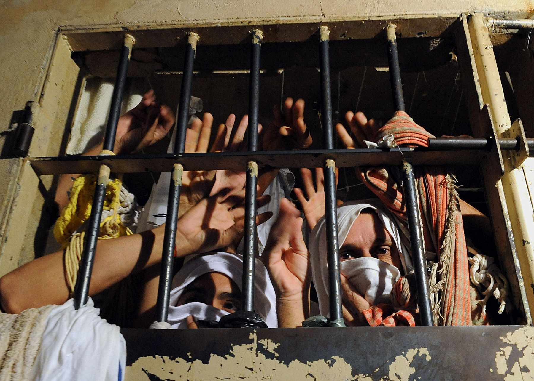 An overcrowded prison in Brazil