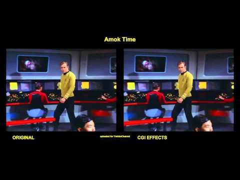 Star Trek - Amok Time - visual effects comparison