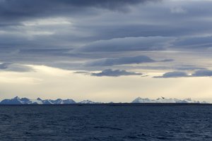 File - Aboard the RS Lance on a mission to observe effects of climate change in the Arctic region. A view of the high Norwegian Arctic. Secretary-General Ban Ki-moon visited the region to observe first-hand the effects of climate change.