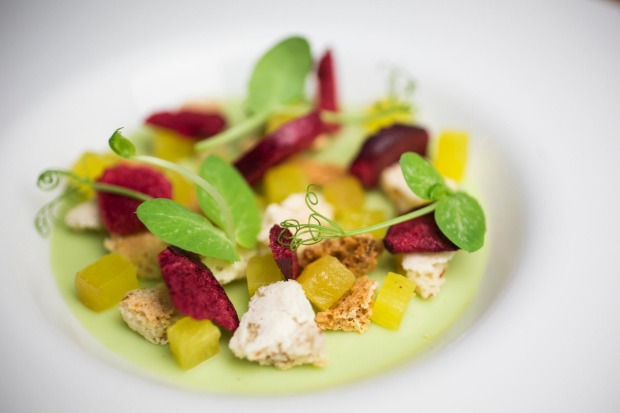 Cliche-free: green pea panna cotta at <a ...