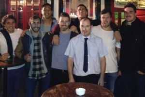 Flashpoint: Wallabies players outside The Brazen Head pub in Dublin during the 2013 Spring Tour.