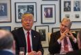 US President-elect Donald Trump during a meeting with New York Times staff. 