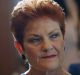 Senator Pauline Hanson at Parliament House. 