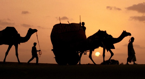 Rajasthan's Golden City of Jaisalmer rises majestically out of the sands of the Thar Desert, but it's outside the city ...