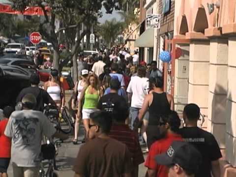 Downtown Huntington Beach, California