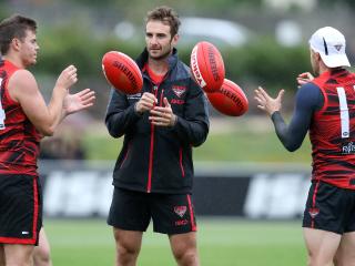 Essendon set up and homecoming training