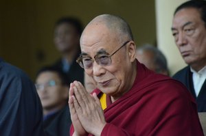 His Holiness the 14th Dalai Lama, the spiritual leader of Tibet 