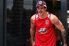 MELBOURNE, AUSTRALIA - NOVEMBER 16:  Jake Carlisle of the Saints arrives to speak to media during a St Kilda Saints AFL ...