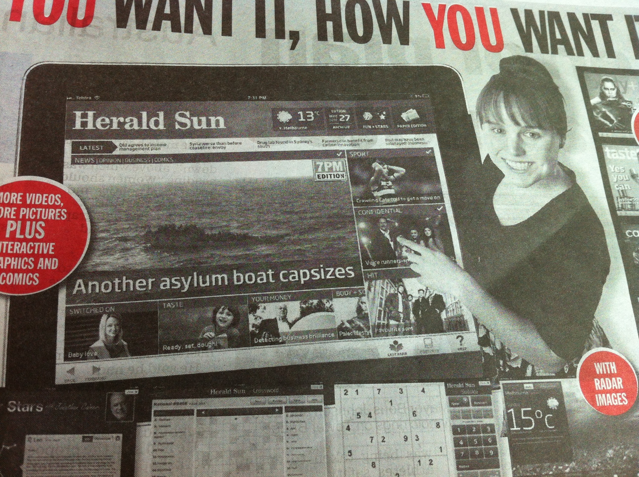 The Inappropriately Happy Herald Sun reader returns