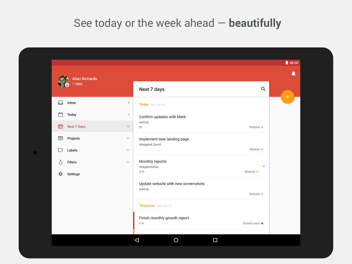    Todoist: To-Do List, Task List- screenshot  