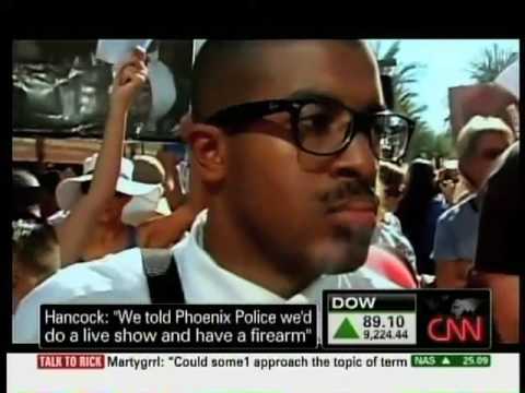 Ernest Hancock talks with CNN about the Man with the AR 15