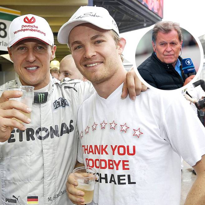 Michael Schumacher, Nico Rosberg, Norbert Haug