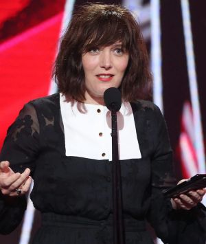 SYDNEY, AUSTRALIA - NOVEMBER 23: Sarah Blasko accepts an ARIA for Best Adult Alternative Album during the 30th Annual ...