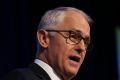 Prime Minister Malcolm Turnbull speaking at the NSW Liberal Party State Council meeting in October.