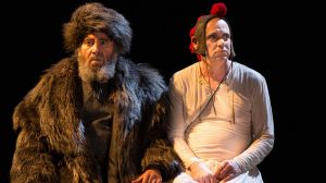 Fool's errand: Antony Sher (Lear) and Graham Turner (the Fool) in the Royal Shakespeare Company production of King Lear.